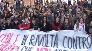 manifestazione studenti dicembre 2013