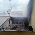 incendio casa latiano terrazzo