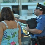 carabinieri con passeggeri