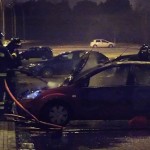 incendio auto viale grecia