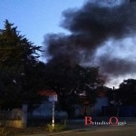 incendio capannone san donaci