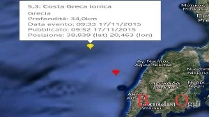 nuova scossa di terremoto in grecia