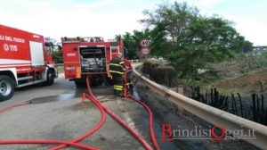 incendio brindisi bari